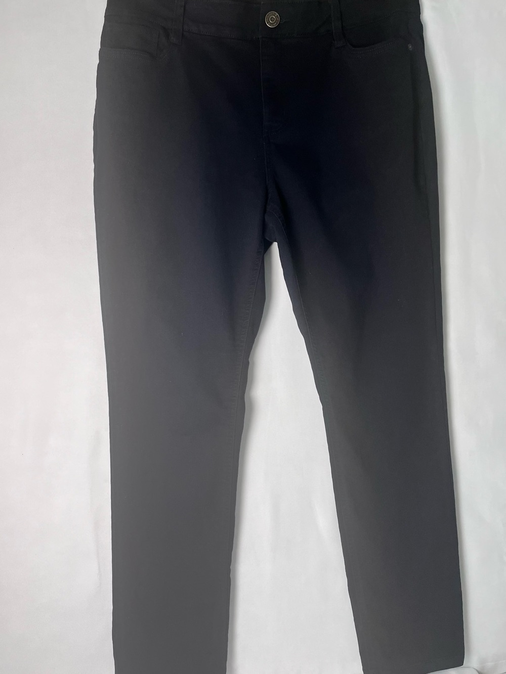 Liz Claiborne Sara Black Women Mid-High Rise Black Pants Size 14